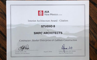 AIA New Mexico presents Interior Architecture Award Citation for SMPC Studio 8